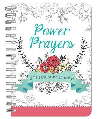 Book cover for 2018 Power Prayers Coloring Planner