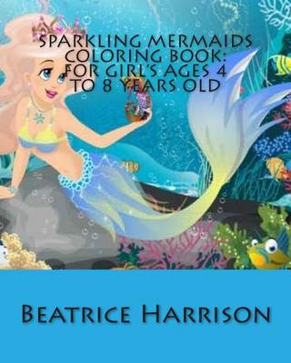 Book cover for Sparkling Mermaids Coloring Book