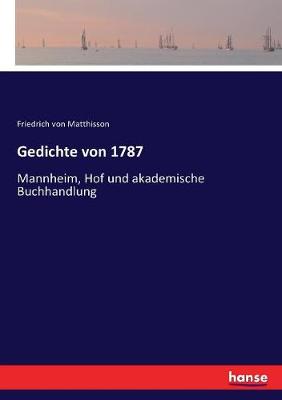 Book cover for Gedichte von 1787