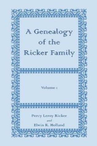 Cover of A Genealogy of the Ricker Family