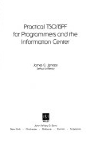 Cover of Practical TSO/ISPF for Programmers and the Information Centre