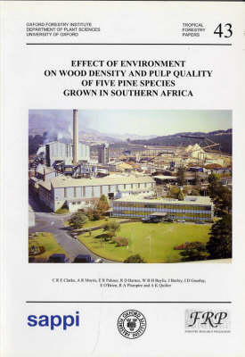 Book cover for Effect of Environment on Wood Density and Pulp Quality of Five Pine