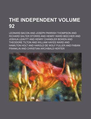 Book cover for The Independent Volume 92