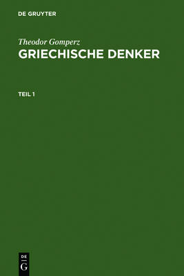 Book cover for Griechische Denker