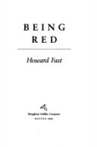 Cover of Being Red