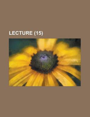 Book cover for Lecture (15 )