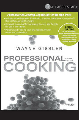 Cover of All Access Pack Recipes to Accompany Professional Cooking, Eighth Edition