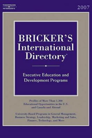 Cover of Bricker's International Directory 2007