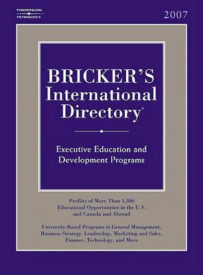 Cover of Bricker's International Directory 2007
