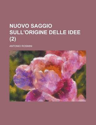 Book cover for Nuovo Saggio Sull'origine Delle Idee (2)