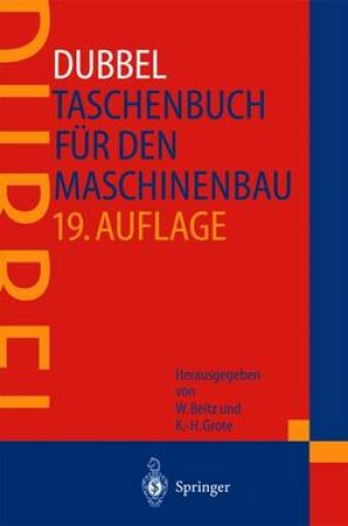 Cover of Dubbel - Taschenbuch Fur Den Maschinenba