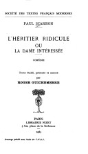 Cover of L'Heritier Ridicule Ou La Dame Interessee