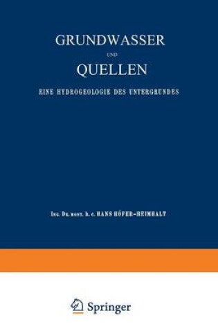 Cover of Grundwasser Und Quellen