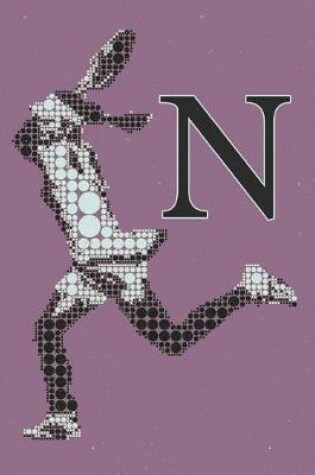 Cover of N Monogram Initial Tennis Journal