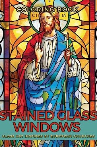 Cover of Stained Glass Windows Coloring Book