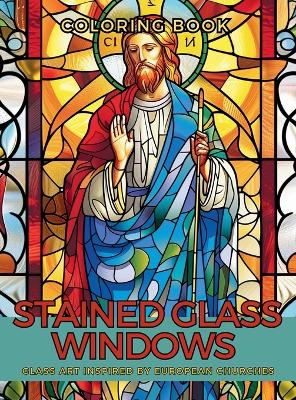 Book cover for Stained Glass Windows Coloring Book