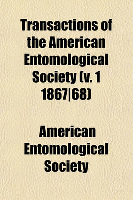 Book cover for Transactions of the American Entomological Society Volume 37