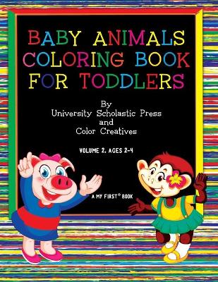 Book cover for Baby Animals Coloring Book for Toddlers