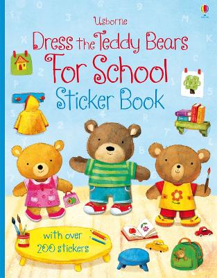 Book cover for Dress the Teddy Bears for School Sticker Book