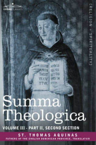 Cover of Summa Theologica, Volume 3 (Part II, Second Section)