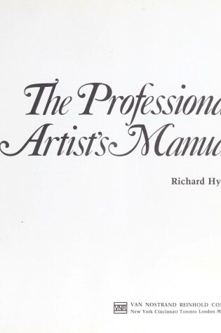 Cover of Professional Artist's Manual