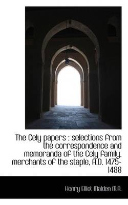 Book cover for The Cely Papers