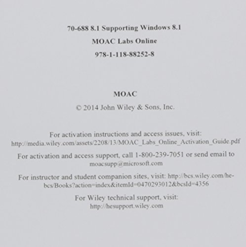 Book cover for 70-688 Supporting Win 8.1 MLO Reg Card