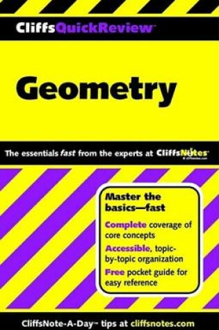 Cover of Cliffsquickreview Geometry