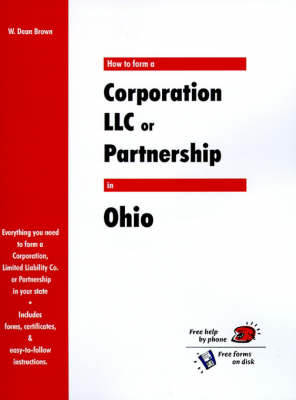 Book cover for How to Form a Corporation LLC or Partnership in Ohio