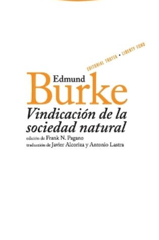 Cover of Vindicacion de la Sociedad Natural