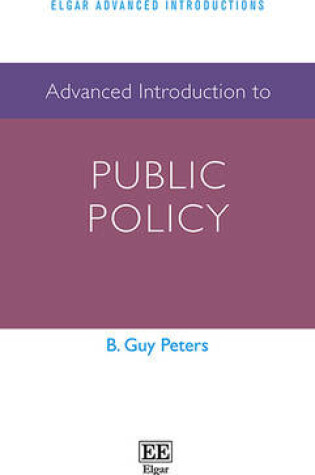 Cover of Advanced Introduction to Public Policy