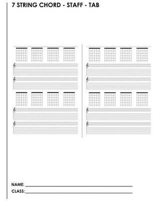 Book cover for 7 String Chord - Staff - Tab