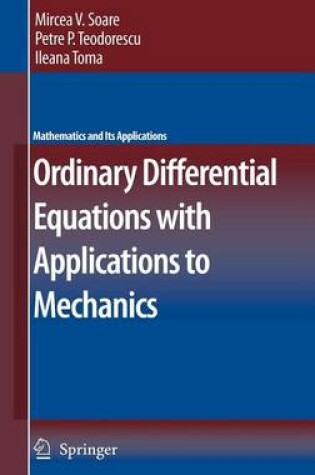 Cover of Ordinary Differential Equations with Applications to Mechanics