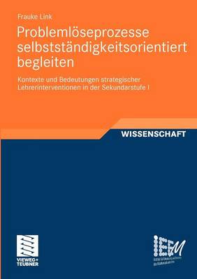 Book cover for Problemloeseprozesse Selbststandigkeitsorientiert Begleiten