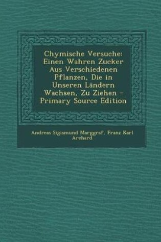 Cover of Chymische Versuche