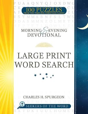 Book cover for Morning and Evening Devotional Large Print Word Search