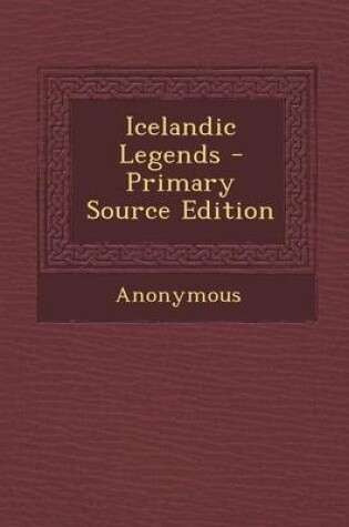 Cover of Icelandic Legends