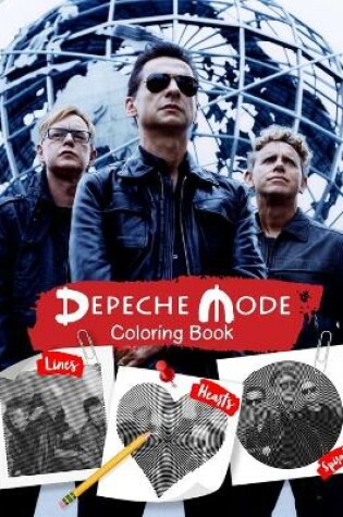 Cover of Depeche Mode Lines Spirals Hearts Coloring Book