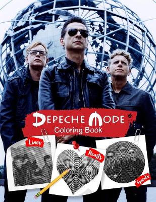 Book cover for Depeche Mode Lines Spirals Hearts Coloring Book