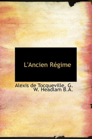 Cover of L'Ancien R Gime