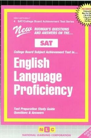 Cover of ENGLISH LANGUAGE PROFICIENCY