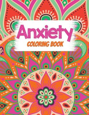 Book cover for Anxiety Coloring Book