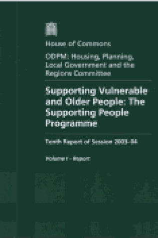 Cover of Supporting vulnerable and older people