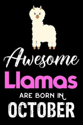 Book cover for Awesome Llamas Are Born in October