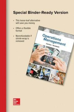 Cover of Loose-Leaf for Operations Management, 1e