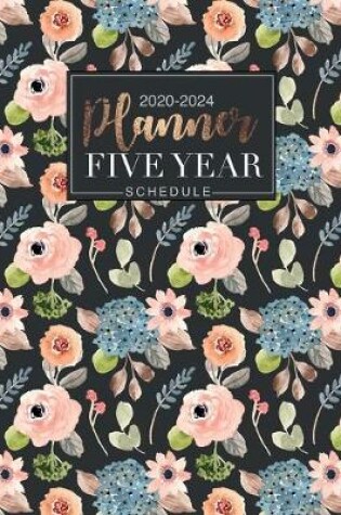 Cover of five year planner schedule 2020-2024