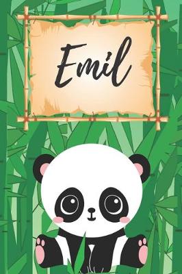 Book cover for Emil Notizbuch Panda / Malbuch / Kritzelbuch / Tagebuch / Journal / DIN A5 / Geschenke