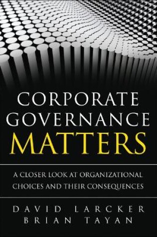 Cover of Corporate Governance Matters