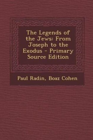 Cover of The Legends of the Jews