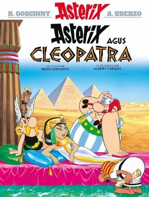 Book cover for Asterix Agus Cleopatra (Gaelic)